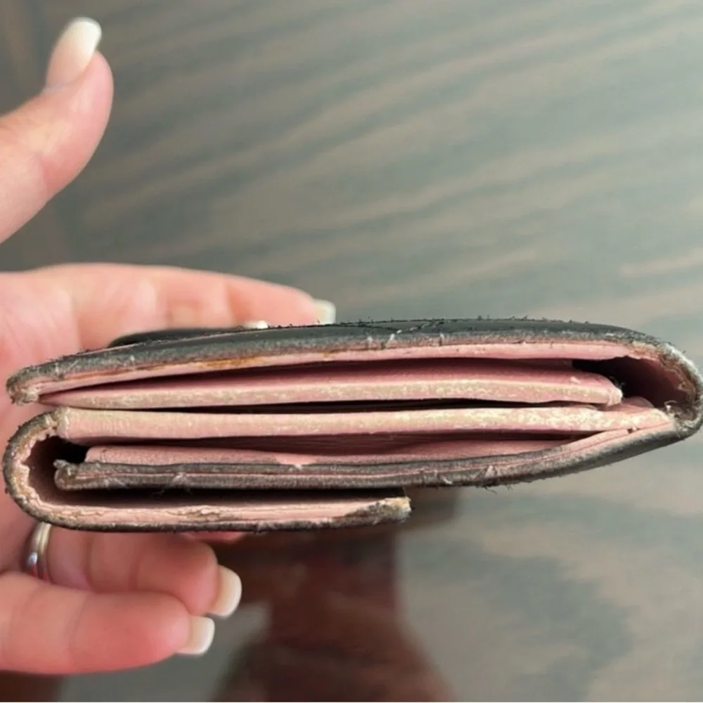 Christian Dior Vintage Black Quilted Continental Wallet
